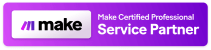 Make Certified Professional Service Partner-badge van Mister Workflow